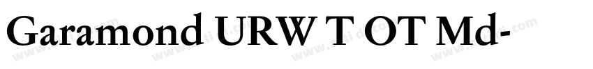 Garamond URW T OT Md字体转换